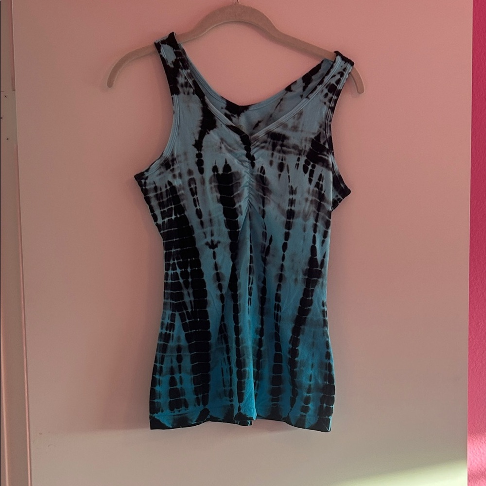 Balance Collection Marika Black and Blue Tank Top M